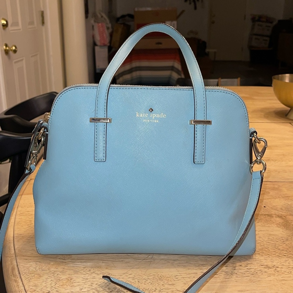 Kate Spade Light blue handbag - gold & silver hardware